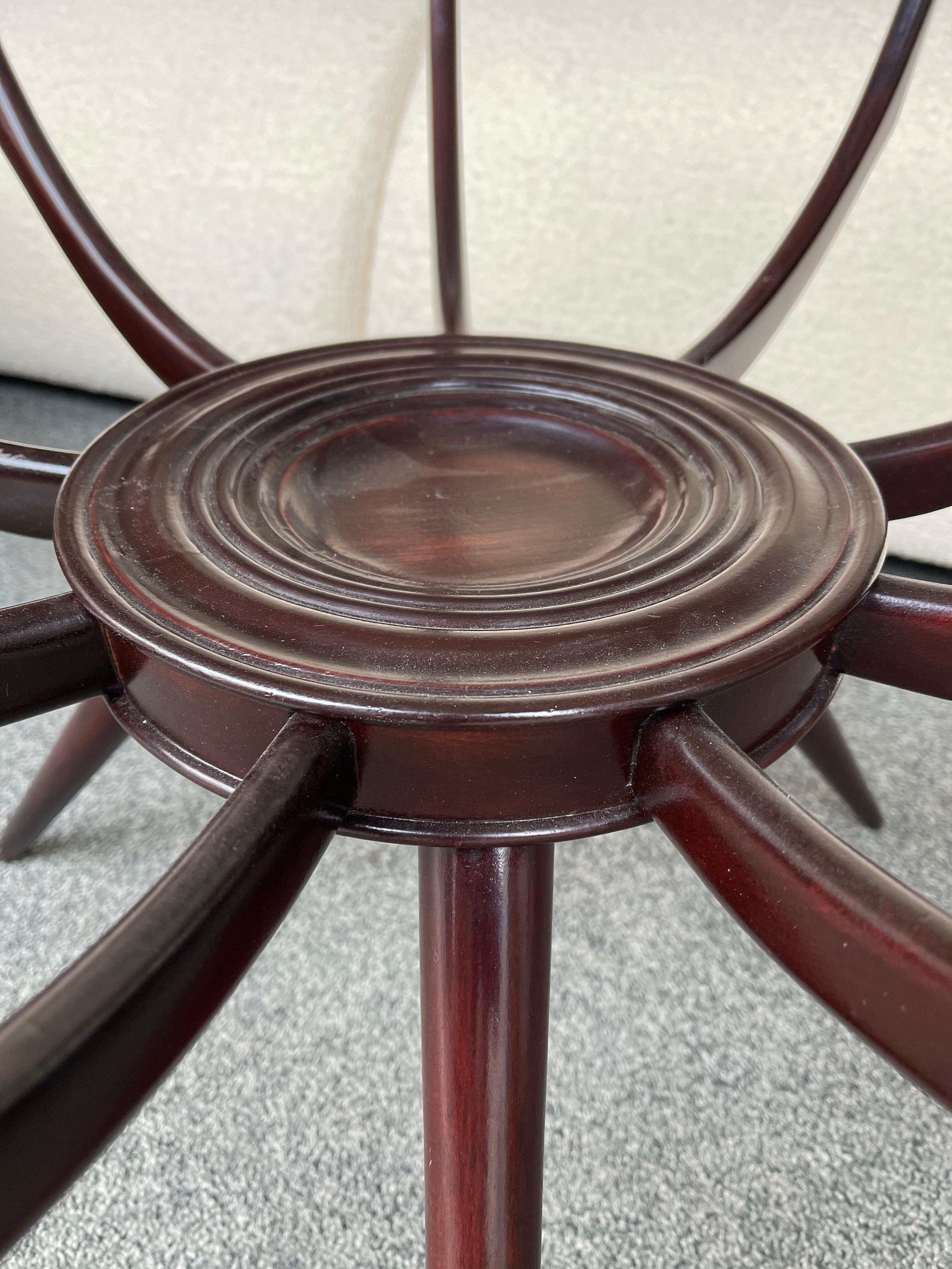 Mid Century Wood and Glass Spider Coffee Table by Carlo De Carli, Italy, 1950s For Sale 3