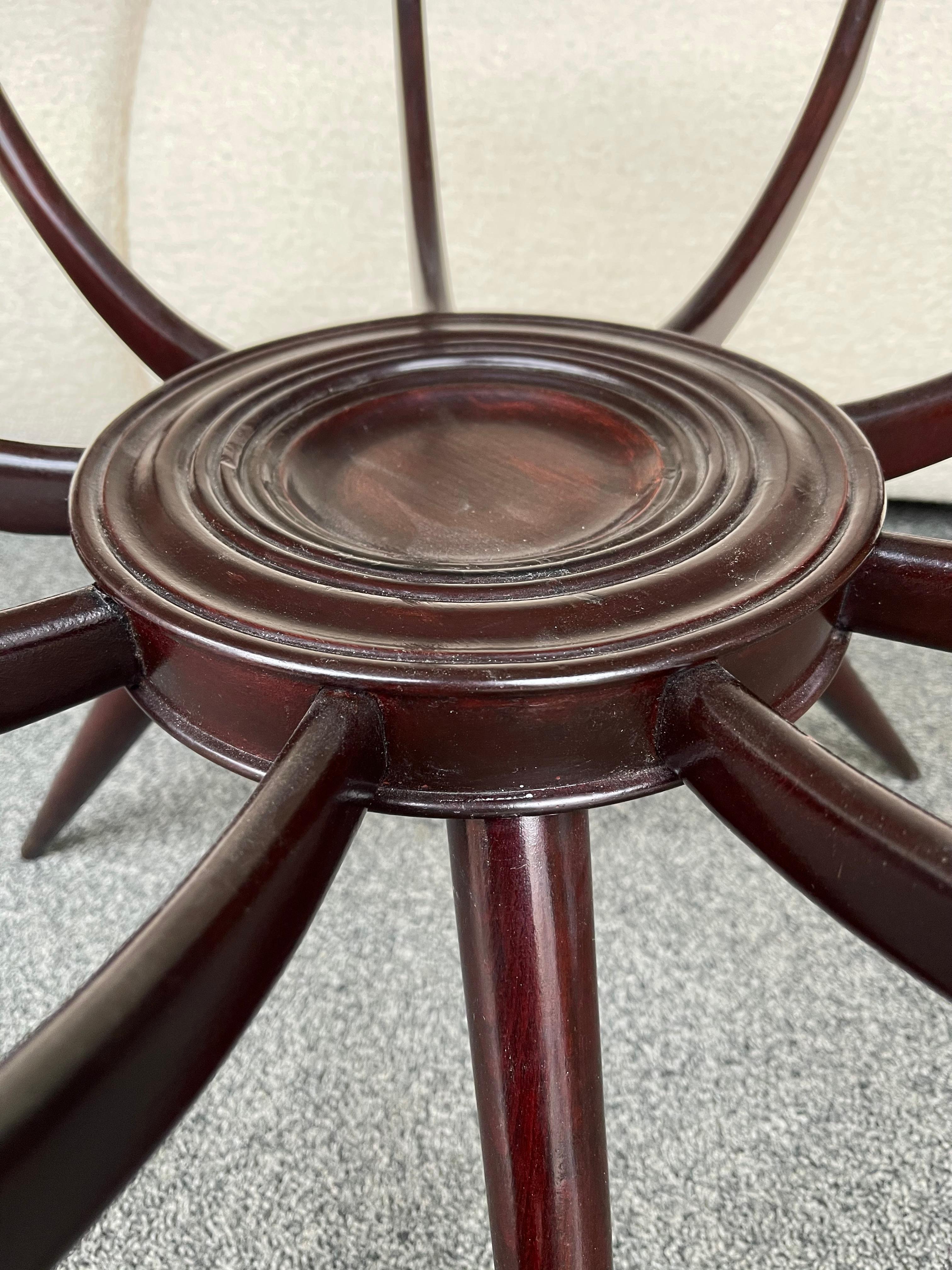 Mid-Century Modern Mid Century Wood and Glass Spider Coffee Table by Carlo De Carli, Italy, 1950s For Sale