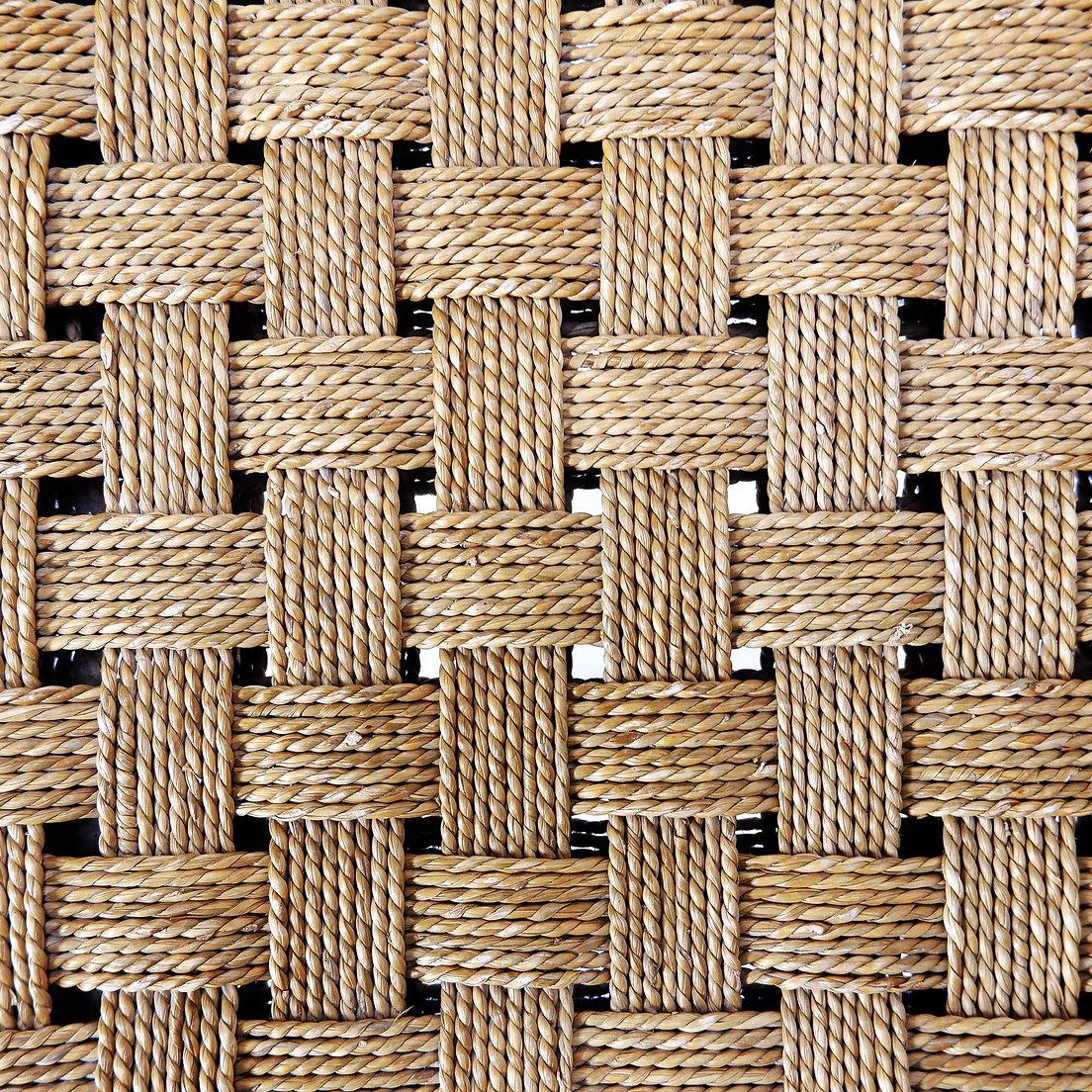 Tabouret en bois et corde du milieu du siècle, années 1960 en vente 2
