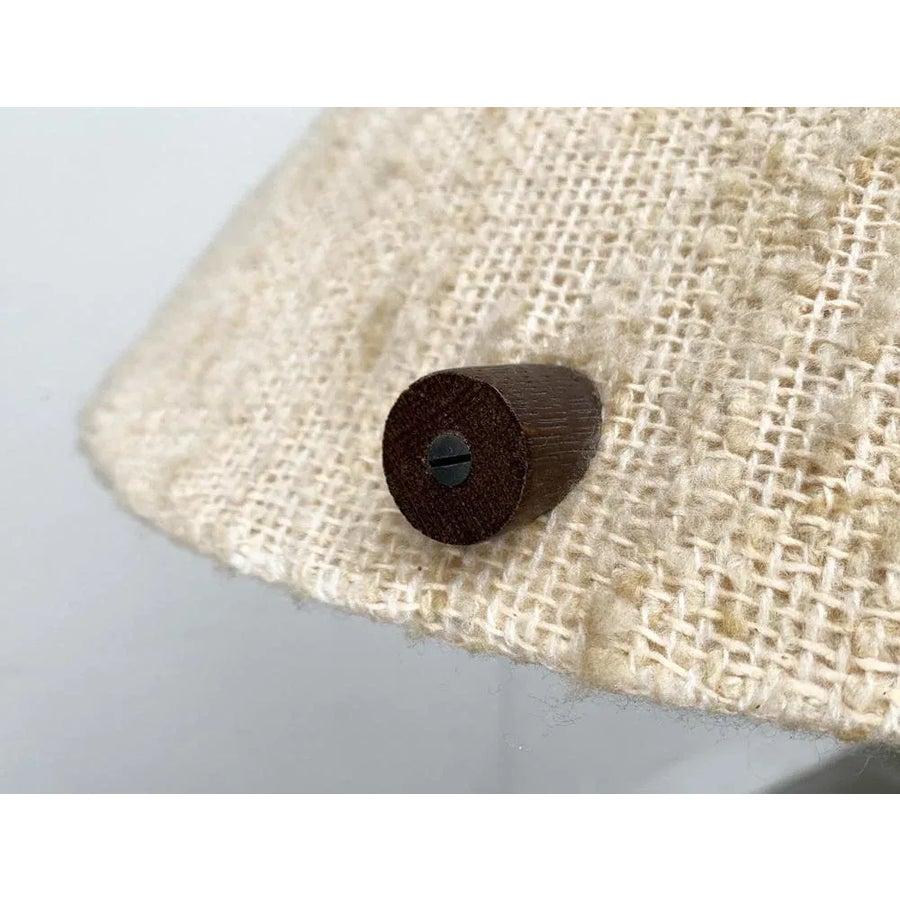 Lámpara colgante de madera y lana de mediados de siglo, años 60 en venta 1