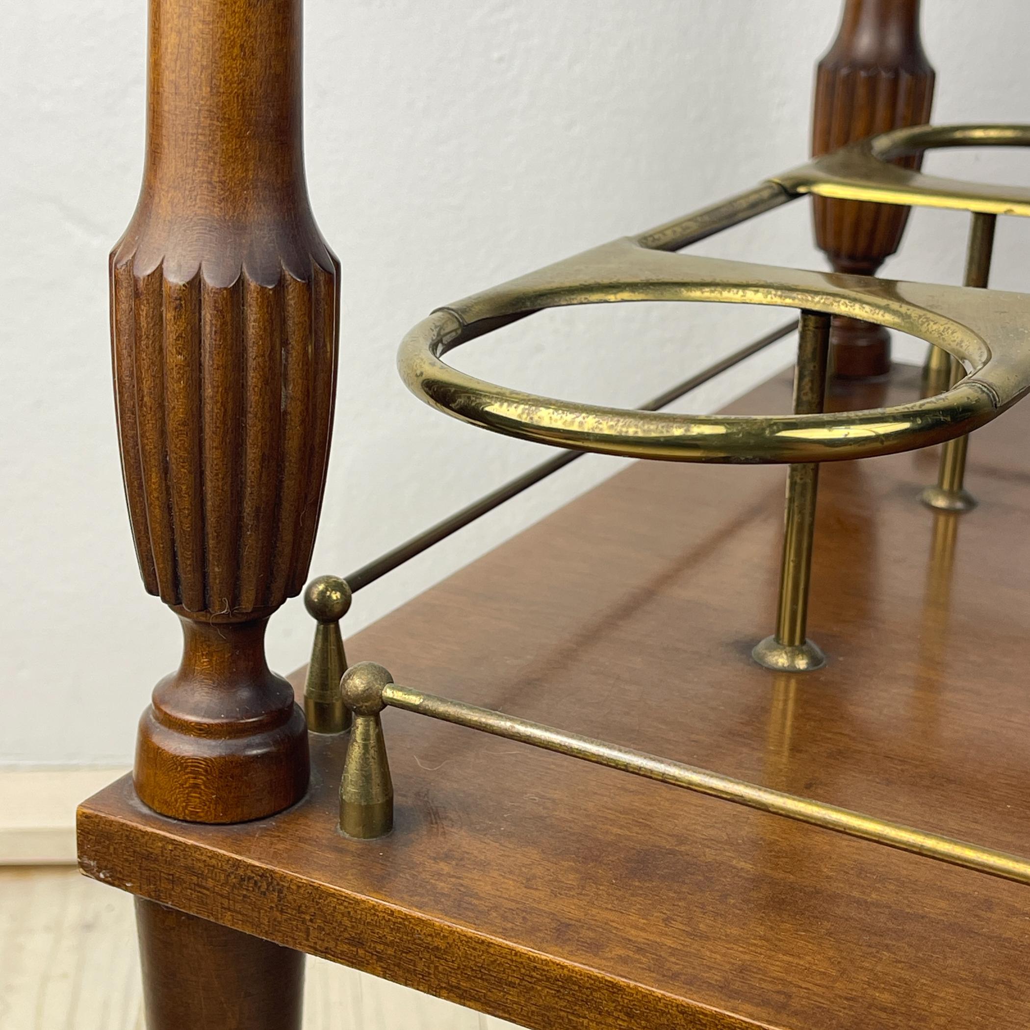 Barwagen aus Holz aus der Mitte des Jahrhunderts, Italien, 1970er Jahre im Angebot 9