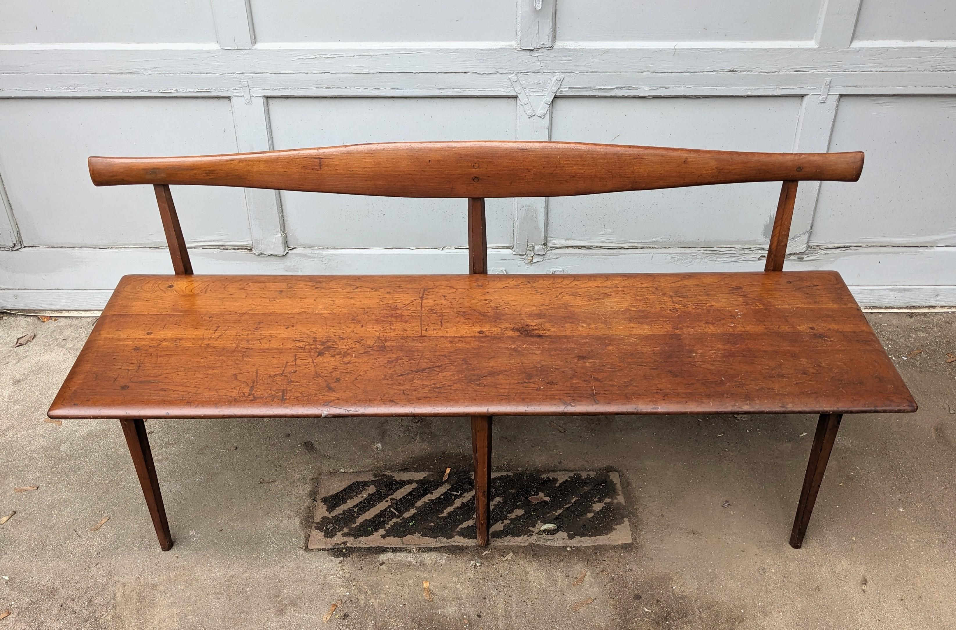 Mid-Century Modern Mid Century Wood Bench, Winchendon Furniture Co. For Sale