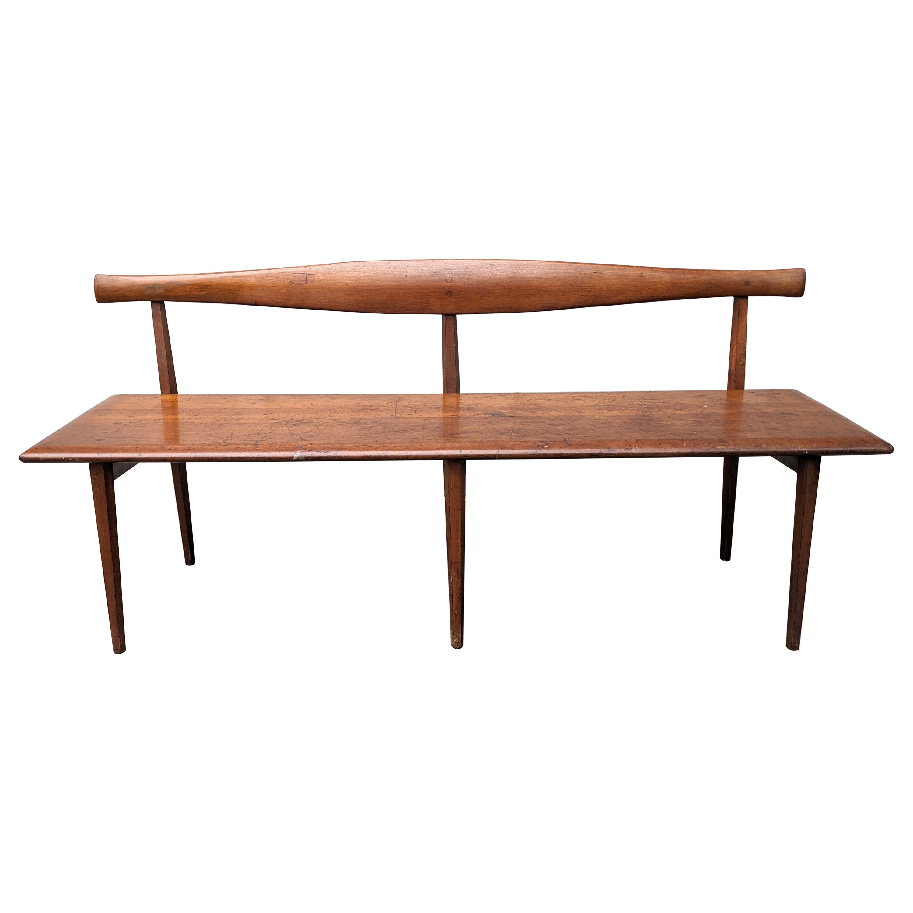 Banc en bois du milieu du siècle, Winchendon Furniture Co. en vente