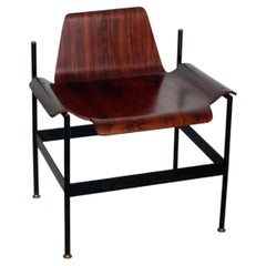 Chaise en bois de style « mid-century » de La Permanente Mobili Cantù, 1959