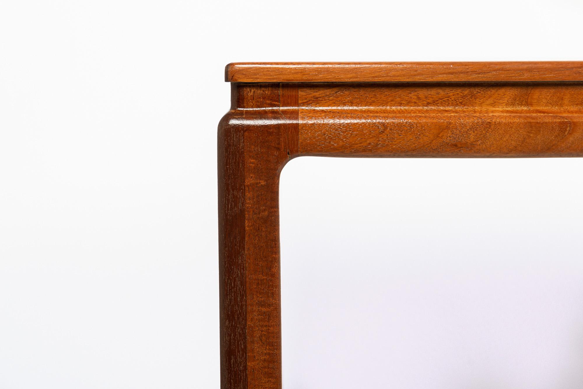Mid Century Wood & Cork Large Extending Dining Table by Edward Wormley For Sale 3