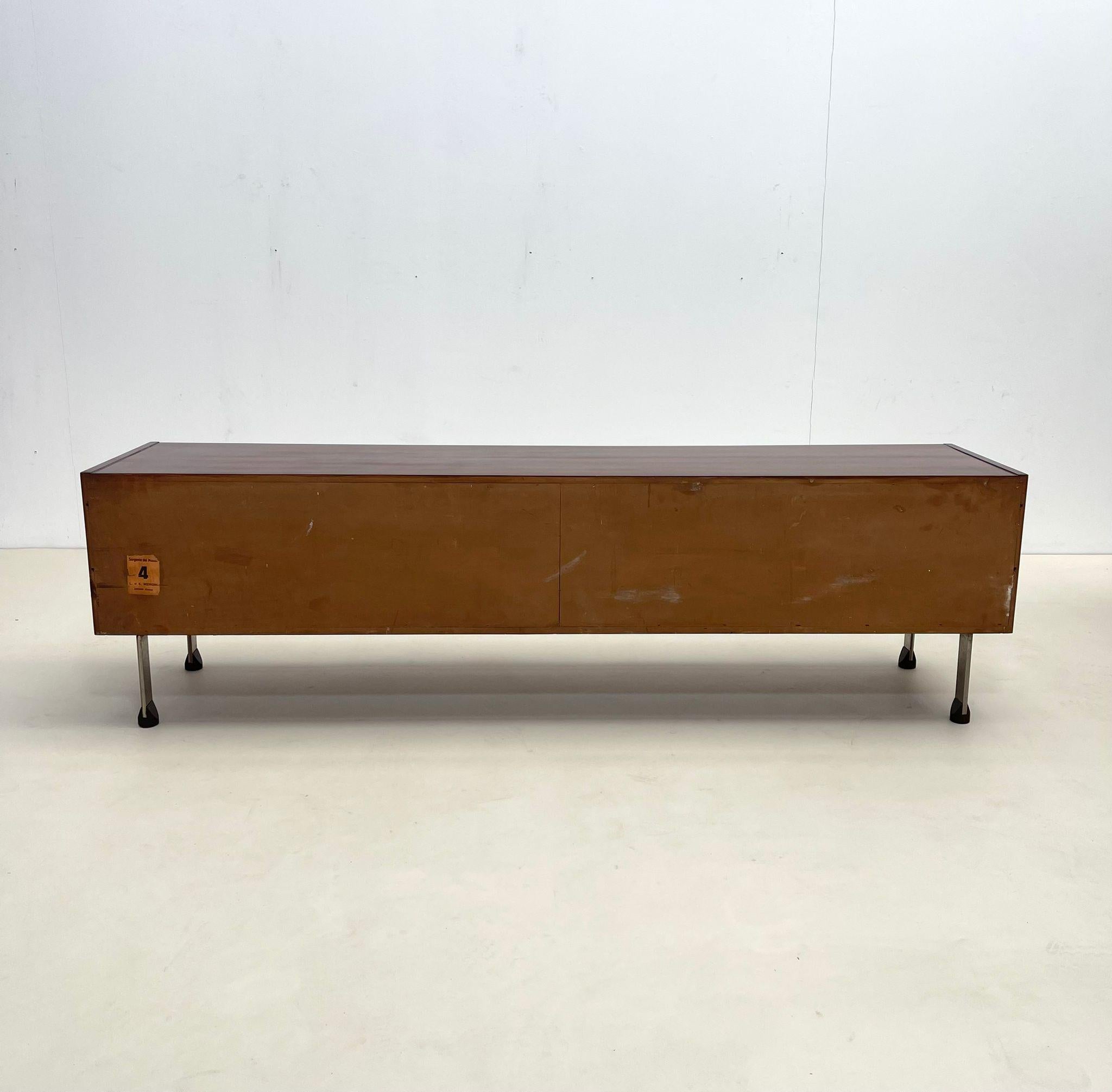 Mid-Century Wood Drawers Sideboard, Italy 1960s 1