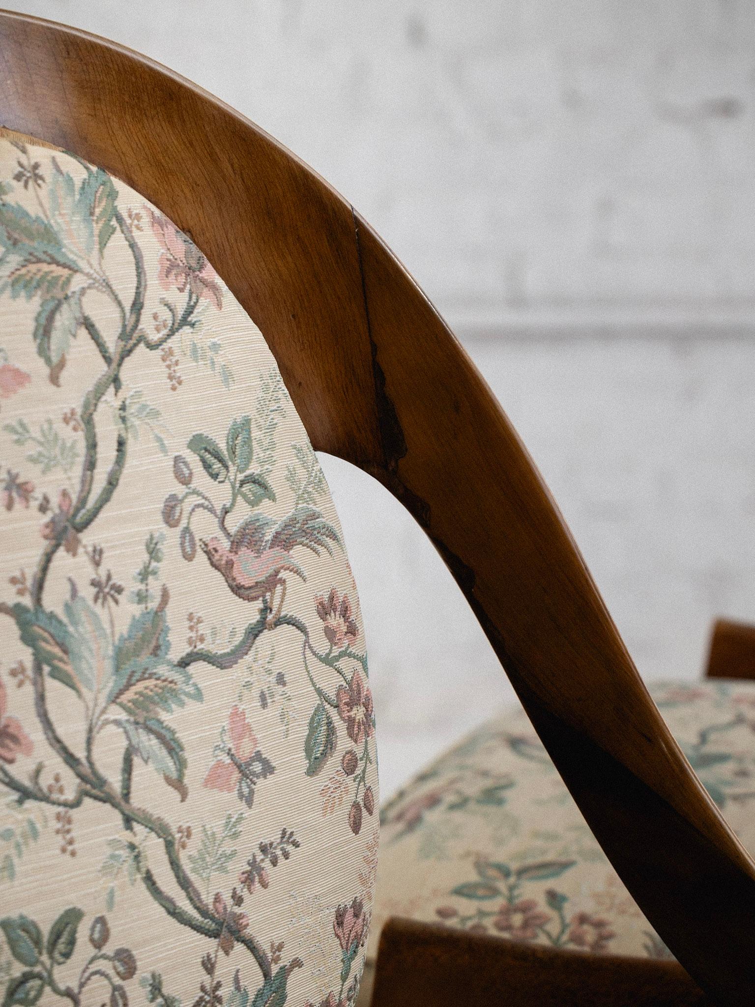 Mid Century Wood Framed Spoon Back Lounge Chairs - a Pair For Sale 3