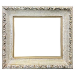 Mid-Century Wood Gold Gilt Painted Art Frame