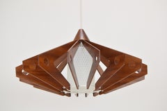 Holzanhänger aus der Mitte des Jahrhunderts/Drevo Humpolec, Tschechoslowakei, 1970er Jahre.