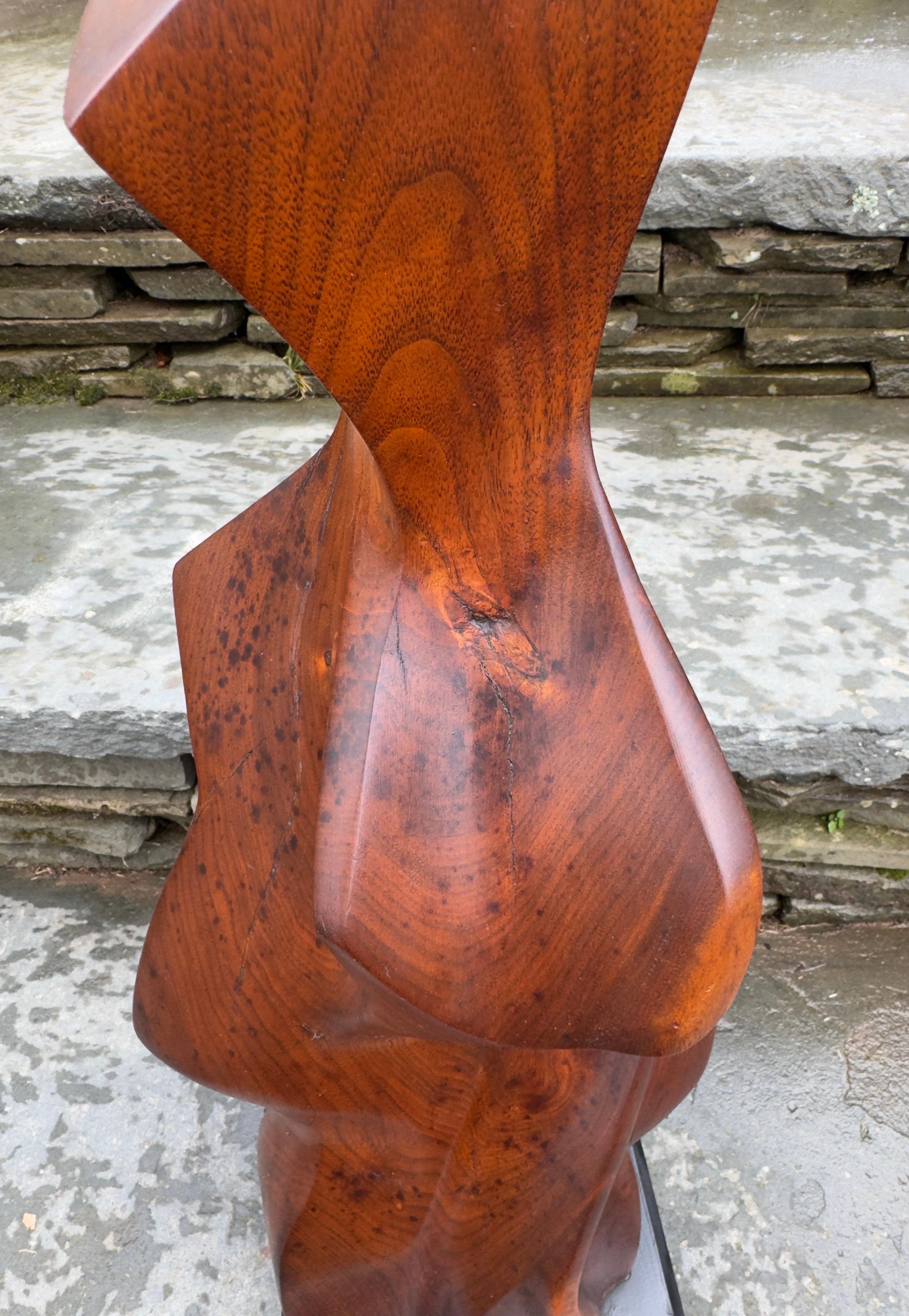 Mid Century Wood sculpture Two Loves by David Allen Modernist in vendita 4