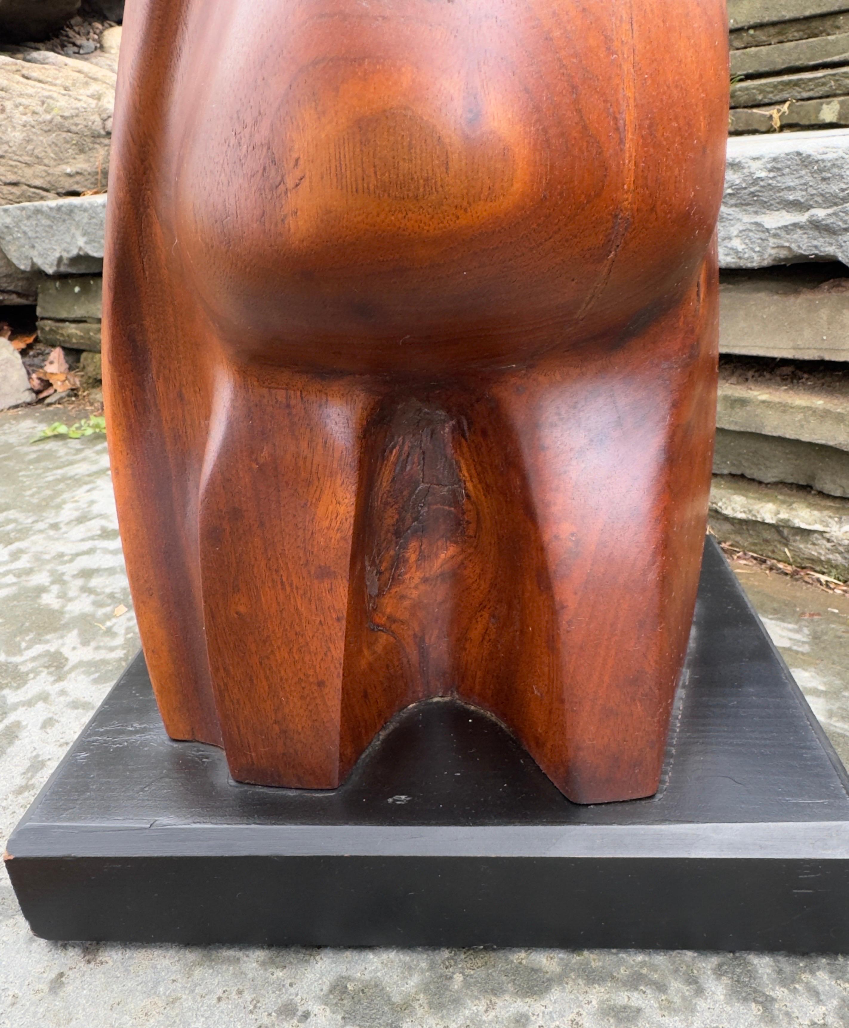 Mid Century Wood sculpture Two Loves by David Allen Modernist in vendita 7