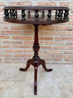 Mid-Century Wood Side Table or Jardinière, 1940s