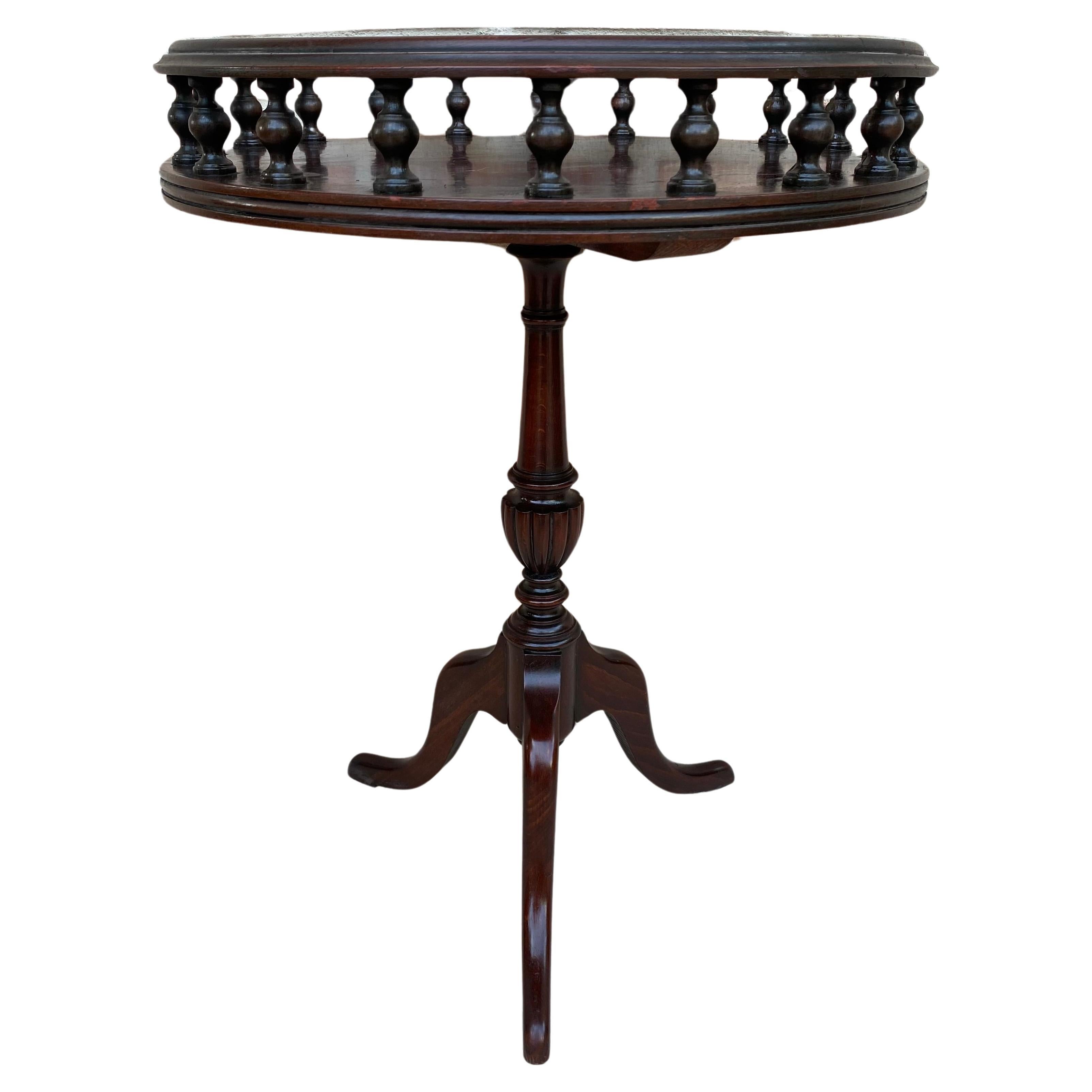 Mid-Century Wood Beistelltisch oder Jardinière, 1940er Jahre