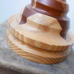 Midcentury Wood Specimen Table Lamp