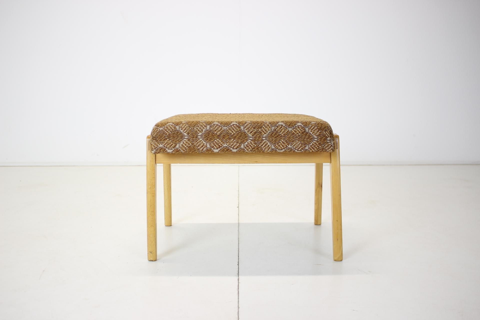 Czech Mid-Century Wood Stool or Footstool/Ton, 1966’s For Sale