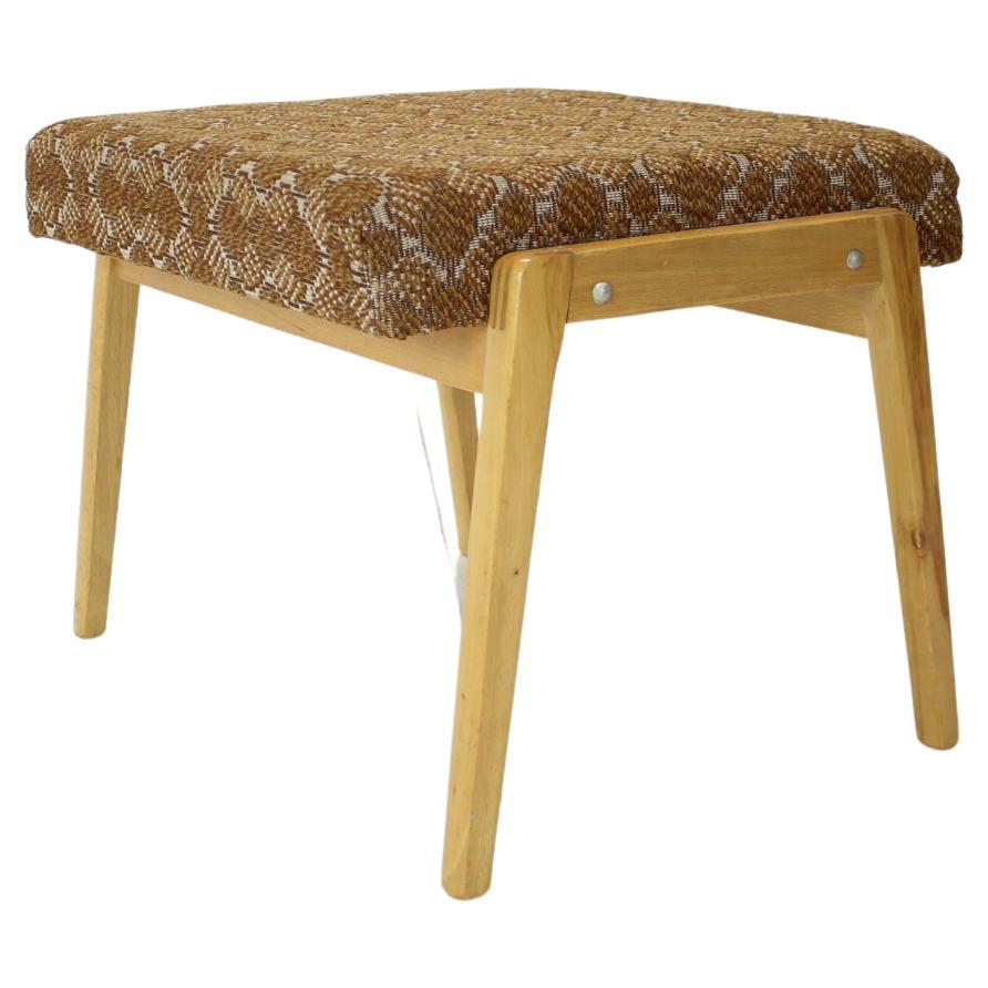 Mid-Century Wood Stool or Footstool/Ton, 1966’s For Sale