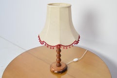 Midcentury Wood Table Lamp, 1970s