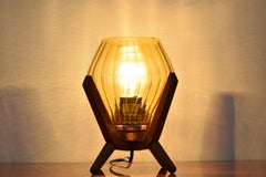 Mid-Century Wood Table Lamp by Drevo Humpolec, 1970’s