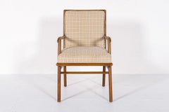 Mid Century Wood & Upholstery Arm Chair by Robsjohn-Gibbings for Widdicomb