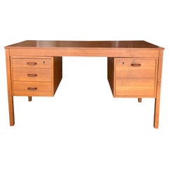 Vintage Midcentury Wood Work Desk