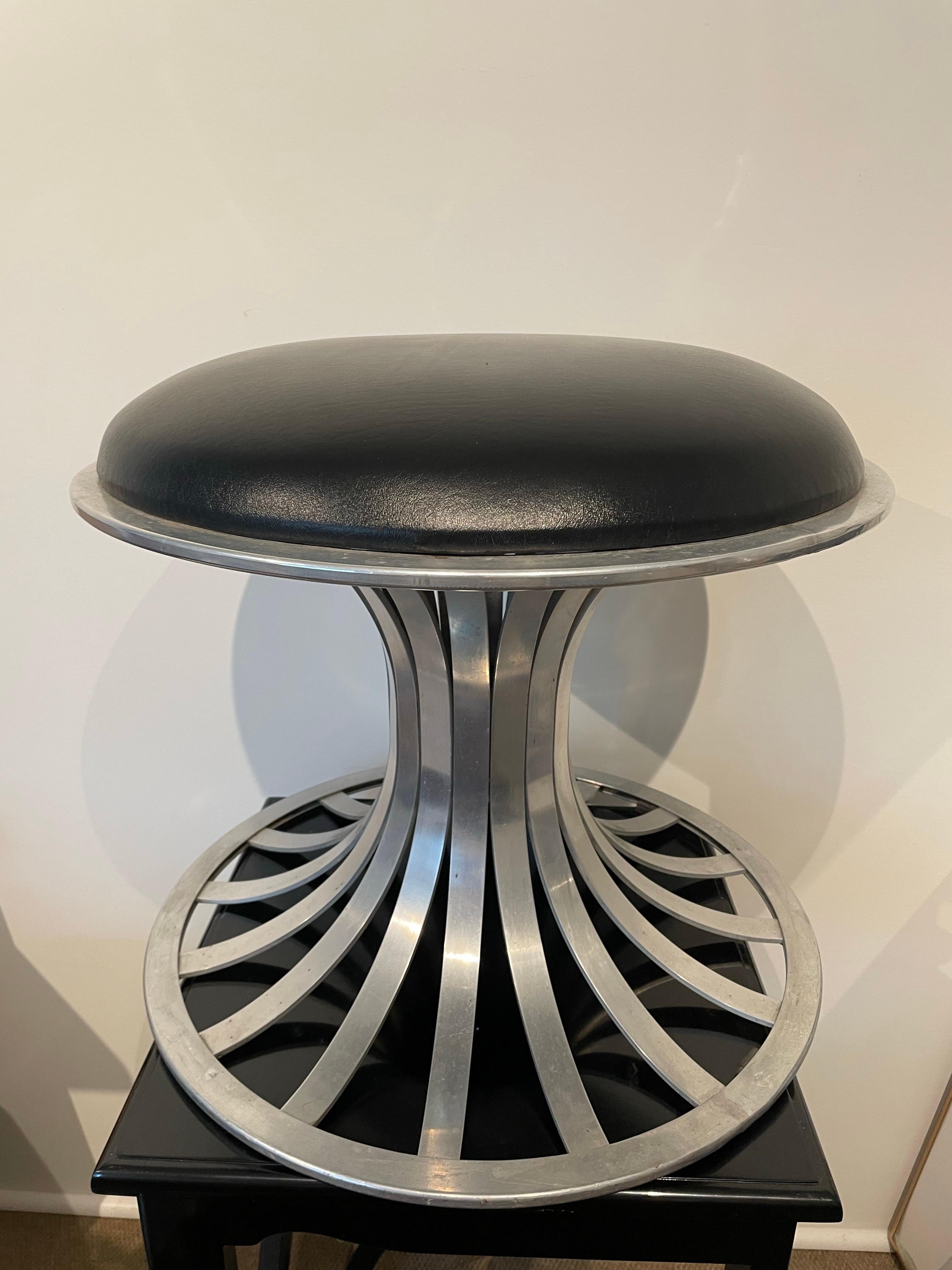Mid Century Woodard Fußhocker (Aluminium) im Angebot