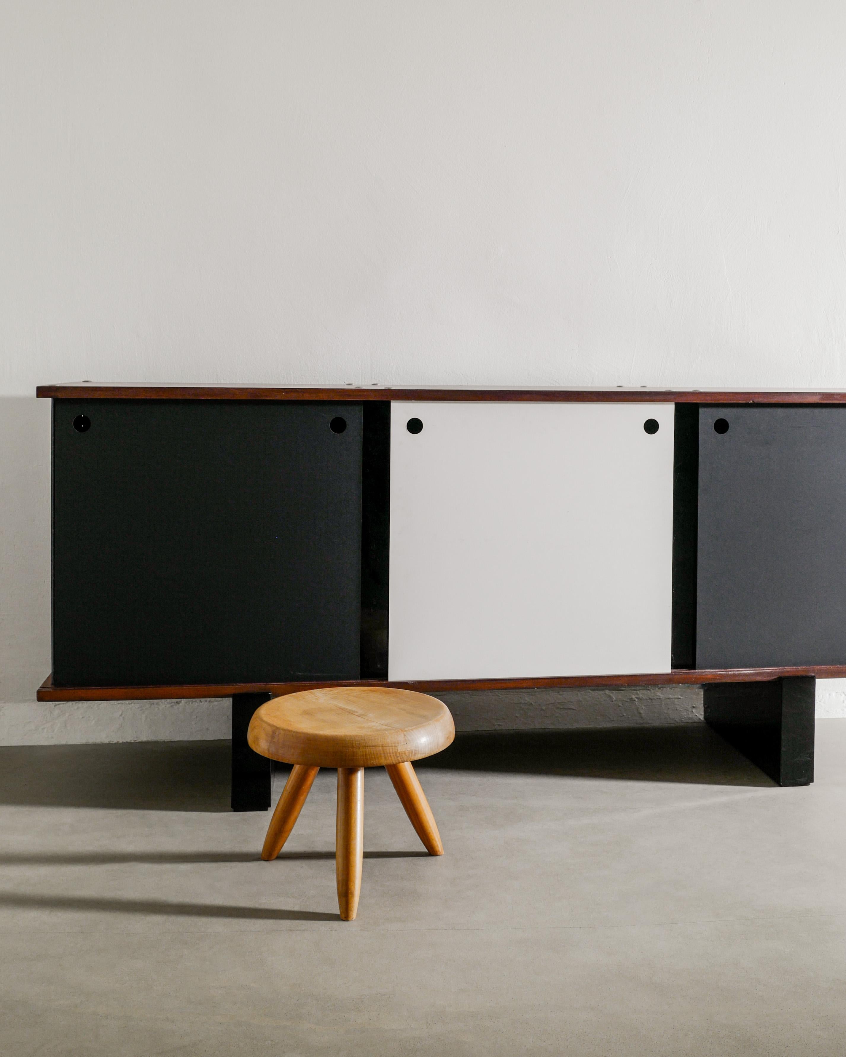 Mid Century Holz und Metall 