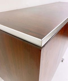 Mid-Century Wooden Bar, Belgium, 1960s, Stylish Design, 119" Wide