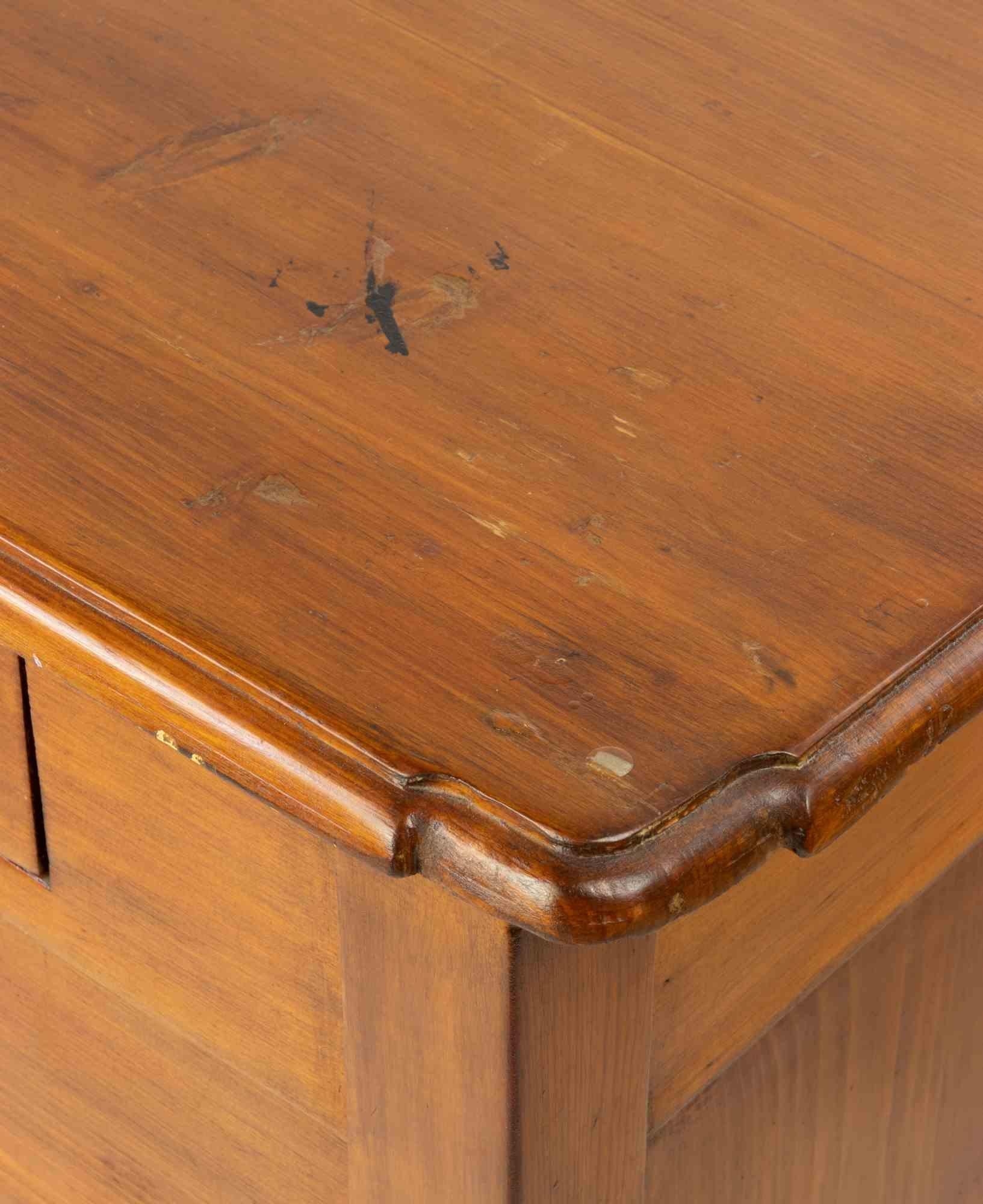 Comodino in legno di metà secolo, Italia, metà del XX secolo in vendita 1
