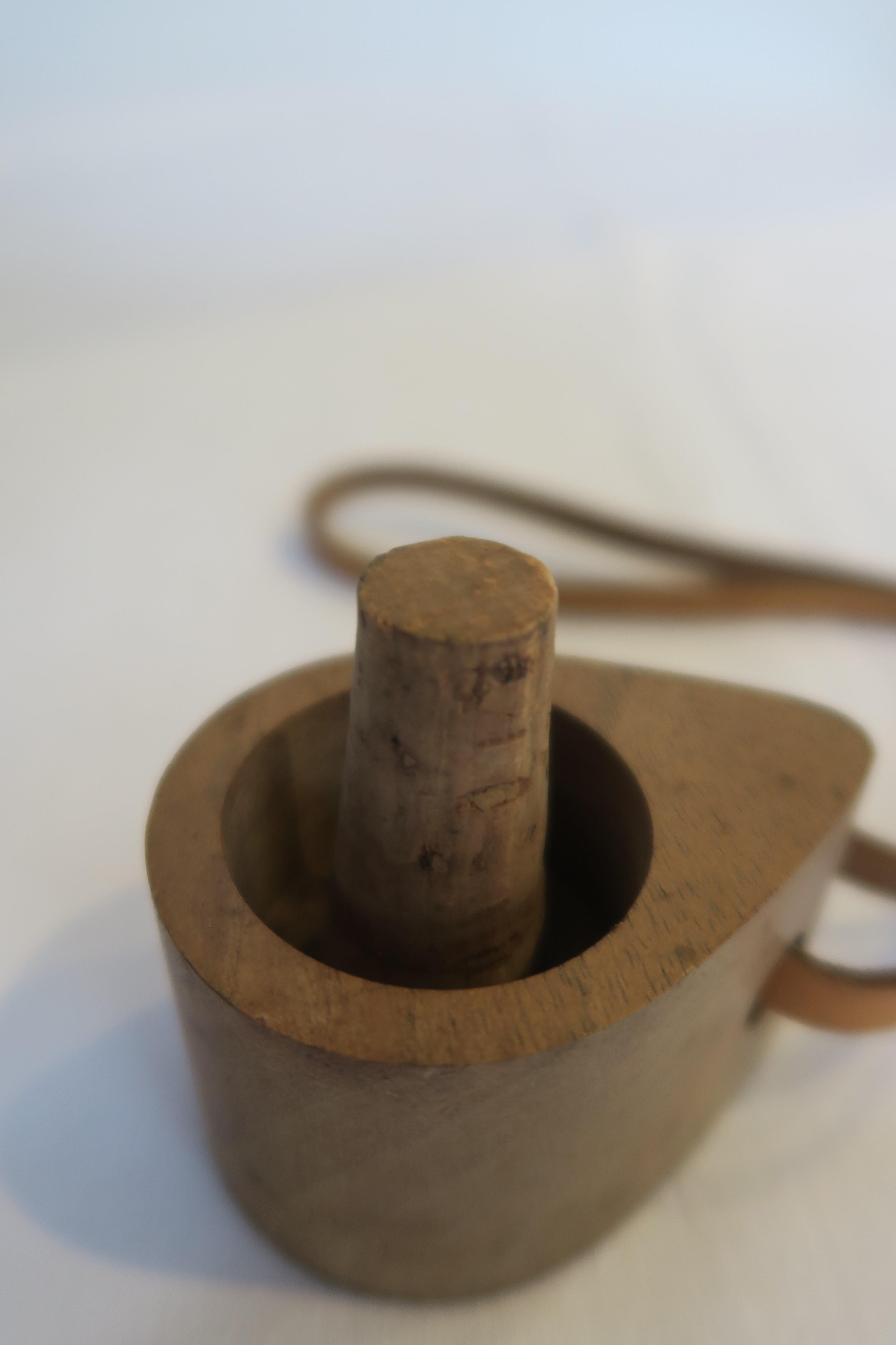 Austrian Mid-Century Wooden Bottle Stopper/Cork by Carl Auböck For Sale