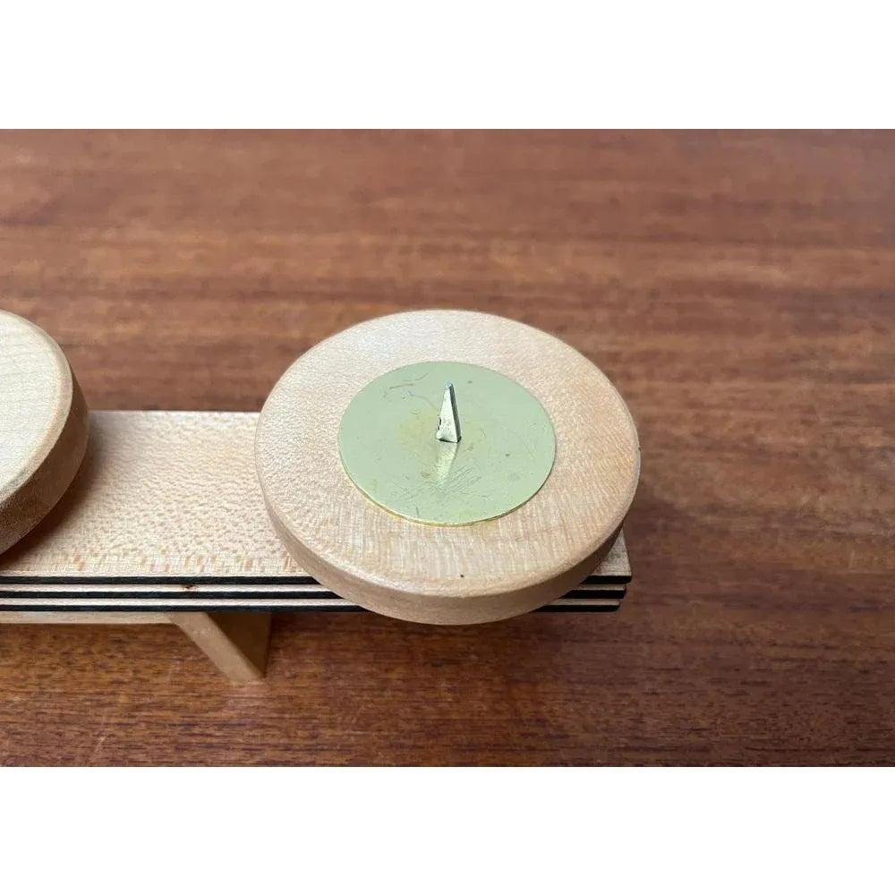Portacandele in legno di metà secolo, anni '60 in vendita 6