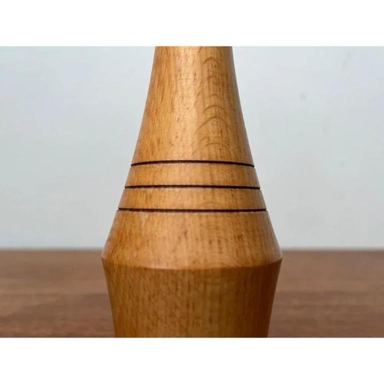 Candelabro de madera de mediados de siglo, años 60 en Excelente estado para la venta en Hamburg, DE