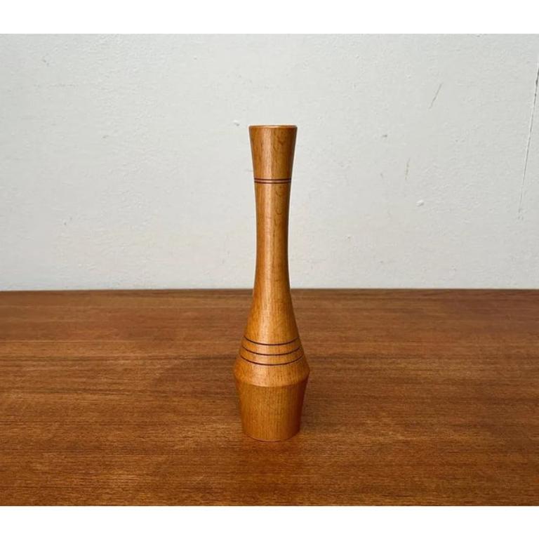 Candelabro de madera de mediados de siglo, años 60 siglo XX en venta