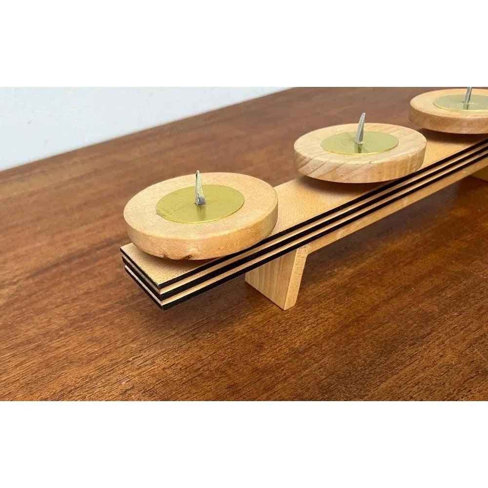 XX secolo Portacandele in legno di metà secolo, anni '60 in vendita