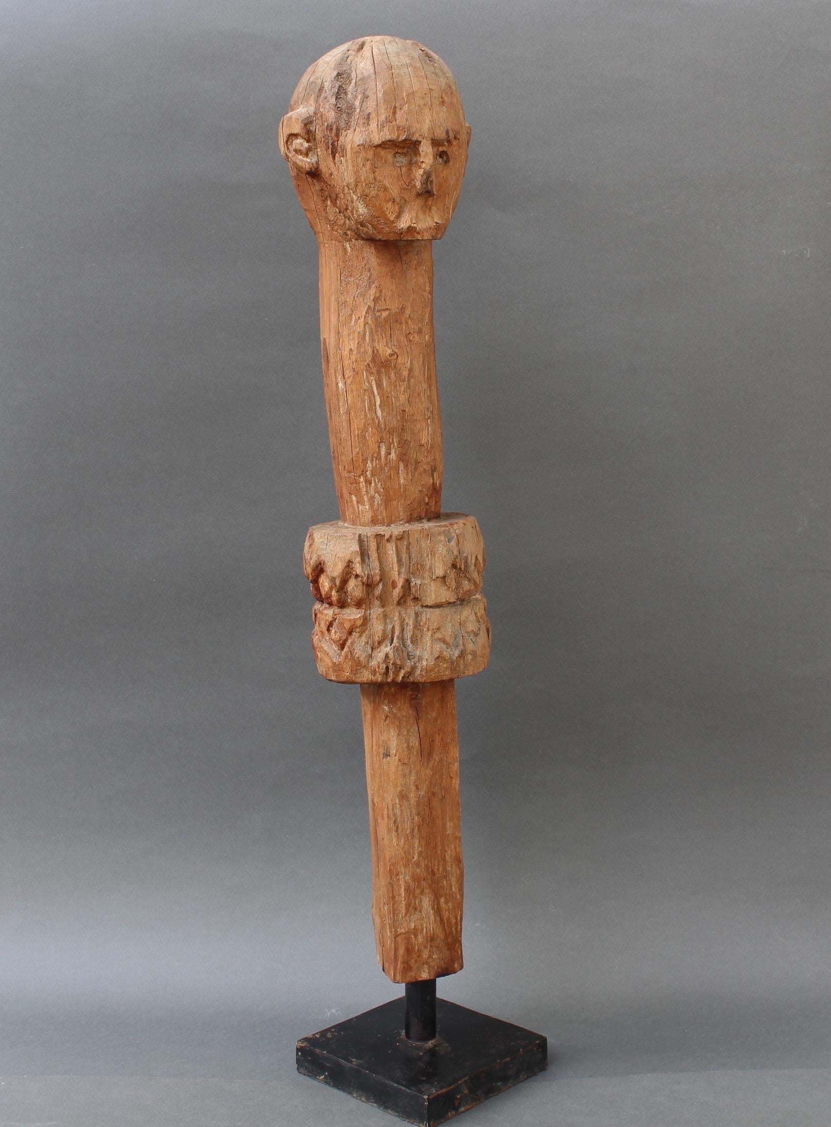 Midcentury Wooden Carving of Protective Figure from Sumba Island, Indonesia 2