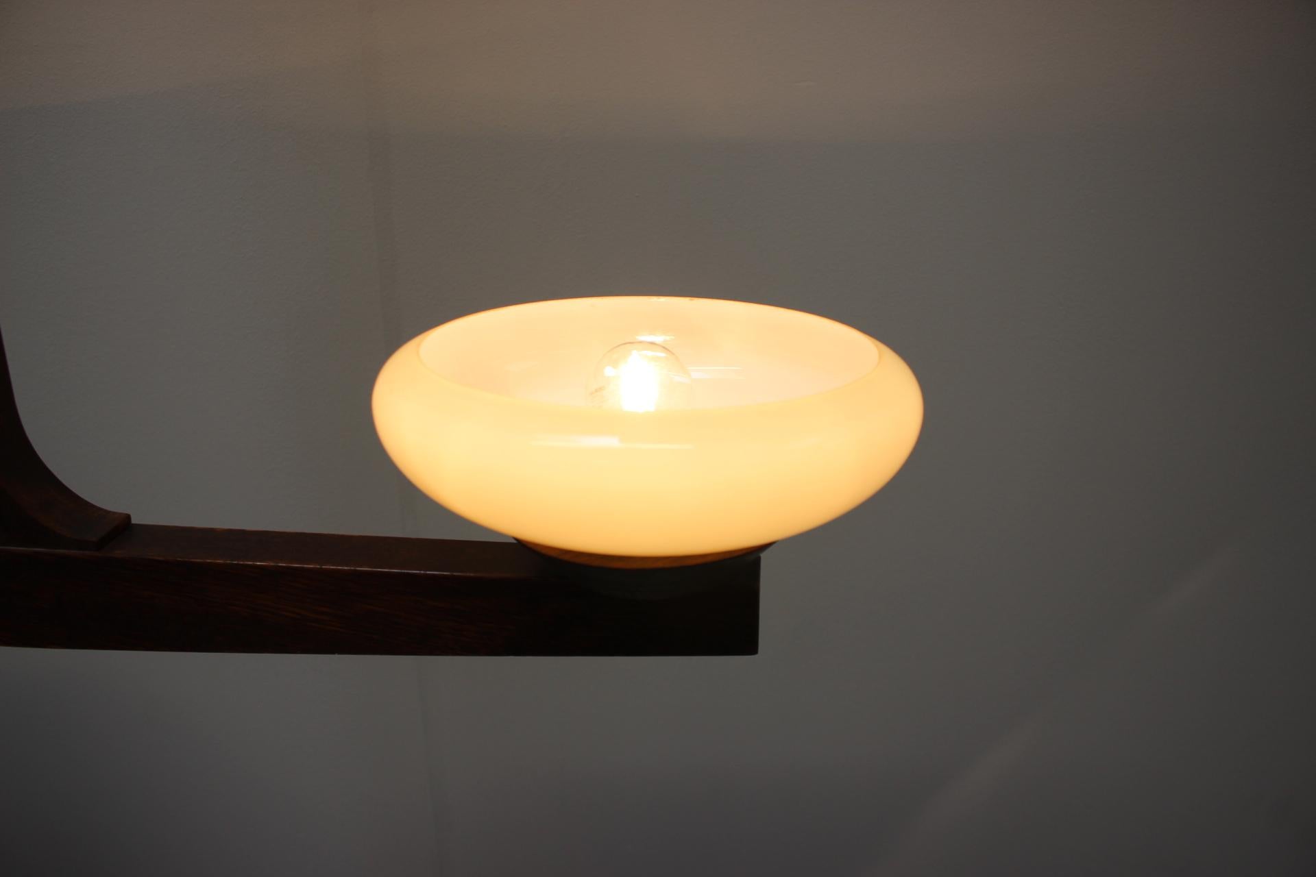 Mid-century Wooden Chandelier, 1930s For Sale 2