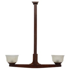 Mid-century Wooden Chandelier, 1930s