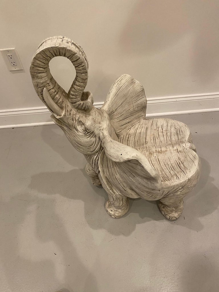 Midcentury Wooden Child's Elephant Chair For Sale 1