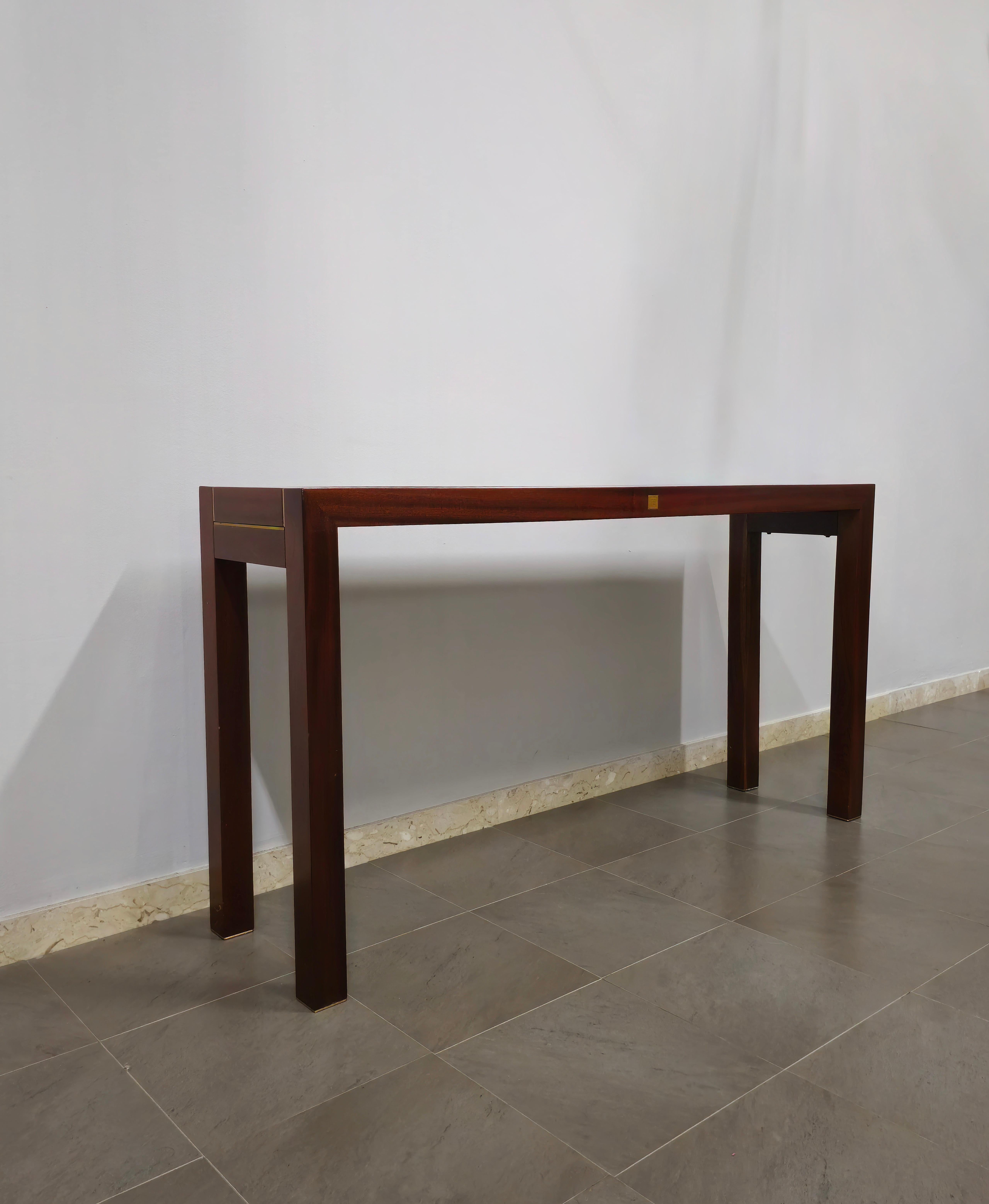 Mid-century Wooden Console by Pierre Balmain Paris, 1980s 3