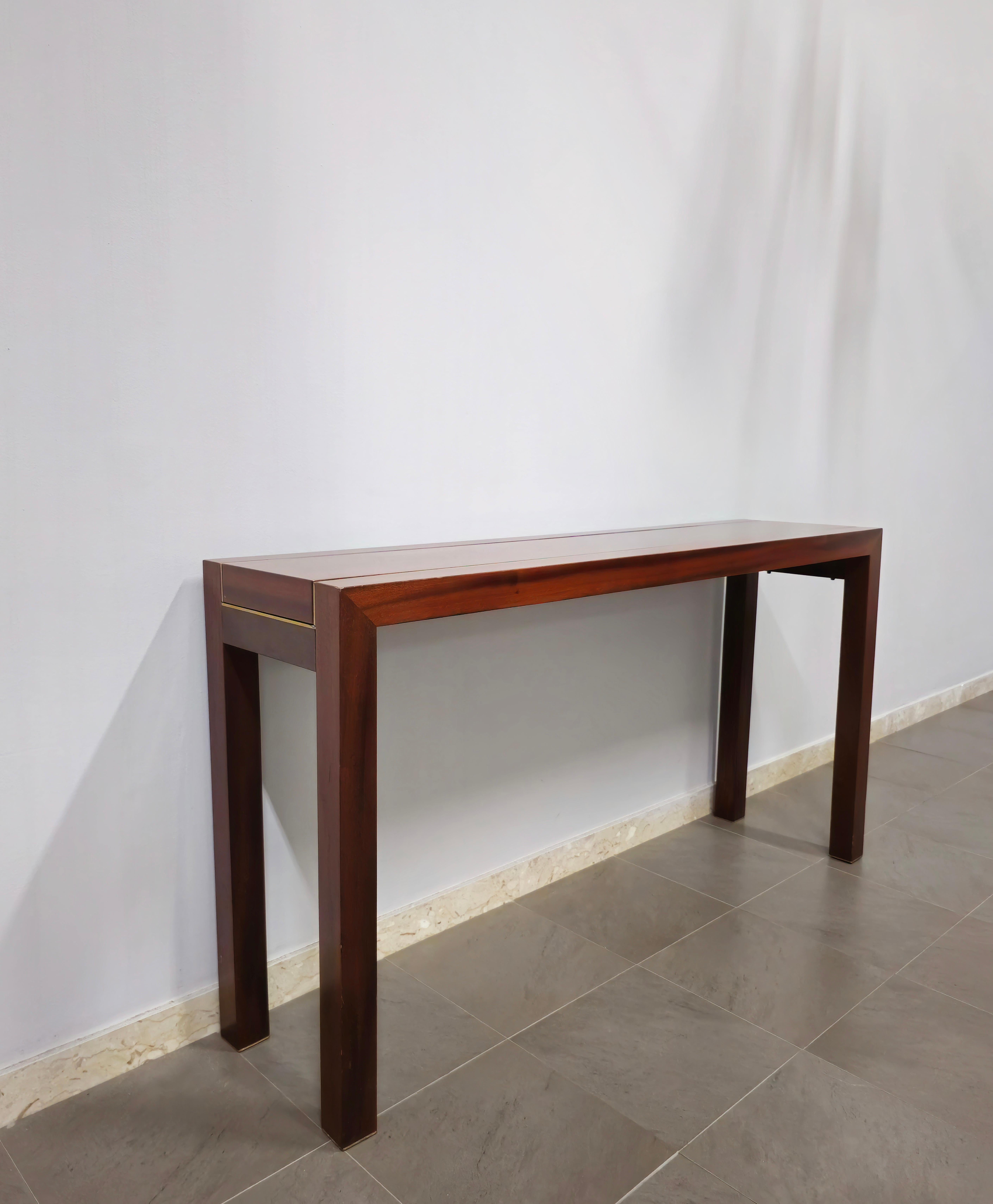 Mid-century Wooden Console by Pierre Balmain Paris, 1980s 6