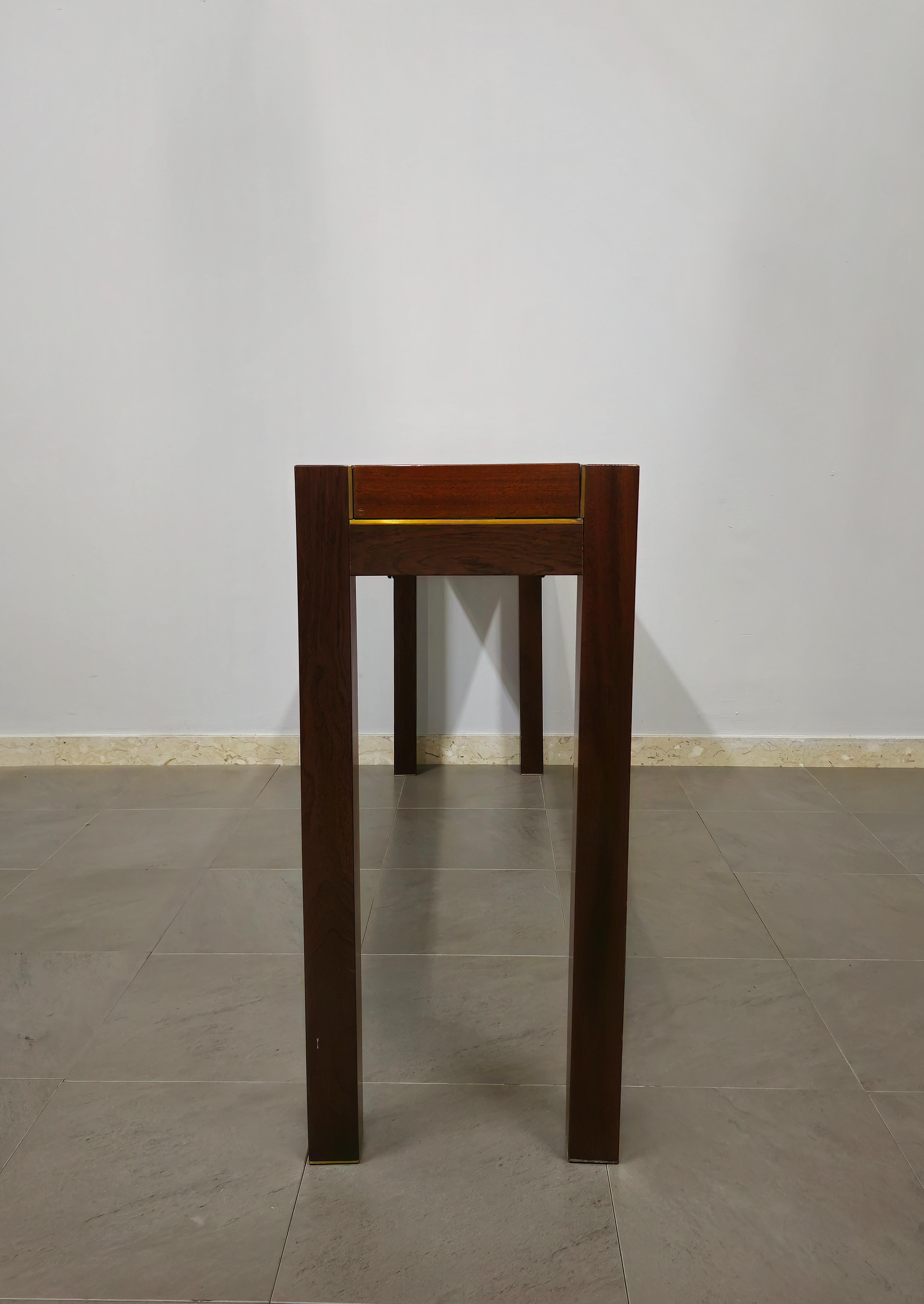 Mid-century Wooden Console by Pierre Balmain Paris, 1980s 9