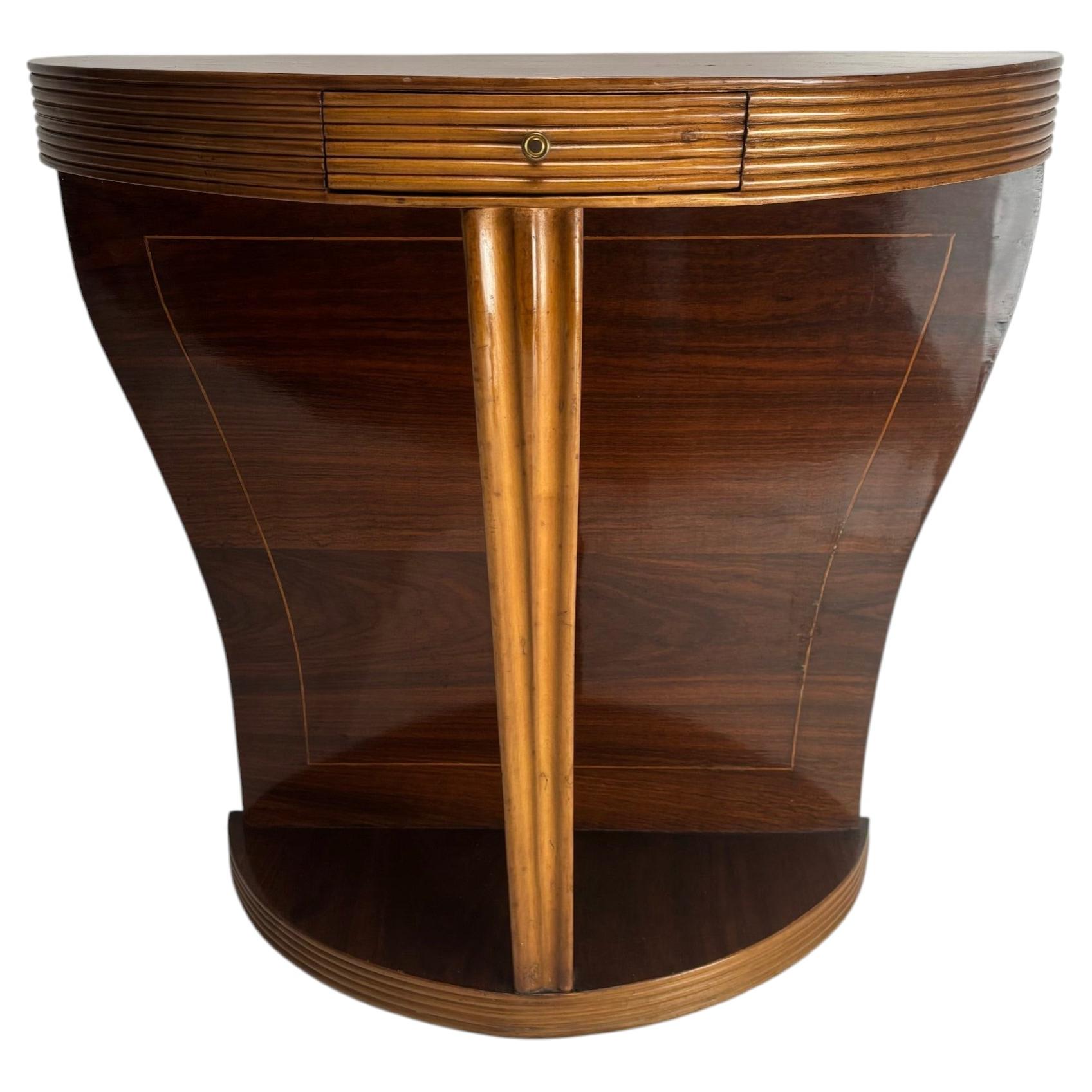 Mid-Century Wooden Console Table, Paolo Buffa Style, Italy