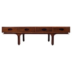Mid-century Wooden Desk with Drawers by Osvaldo Borsani for Tecno - Italy 1958