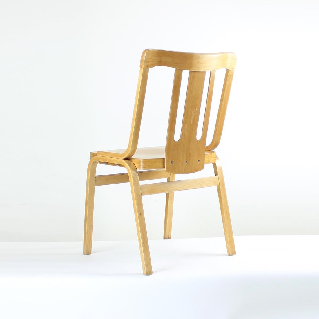 Mid-20th Century Midcentury Wooden Dining Chair by Ton, Czechoslovakia 1960s For Sale