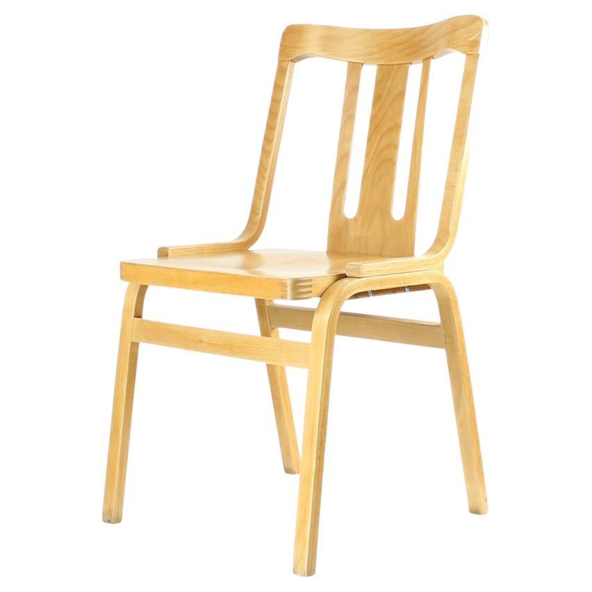 Midcentury Wooden Dining Chair by Ton, Czechoslovakia 1960s For Sale
