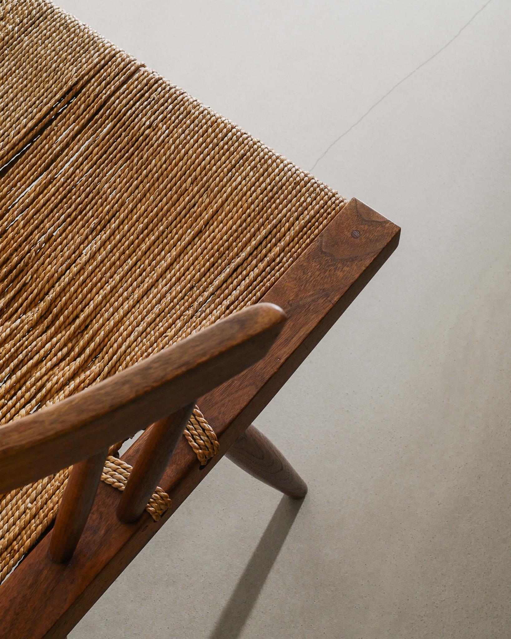Mid Century Wooden Dining Office Grass Chair in Walnut by George Nakashima 1960s im Zustand „Gut“ im Angebot in Stockholm, SE
