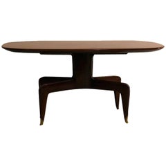 Mid-Century Wooden Dining Room Table, Italy