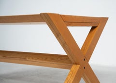 Mid-Century Wooden Dining Table Werther Toffoloni and Piero Palange for Germa