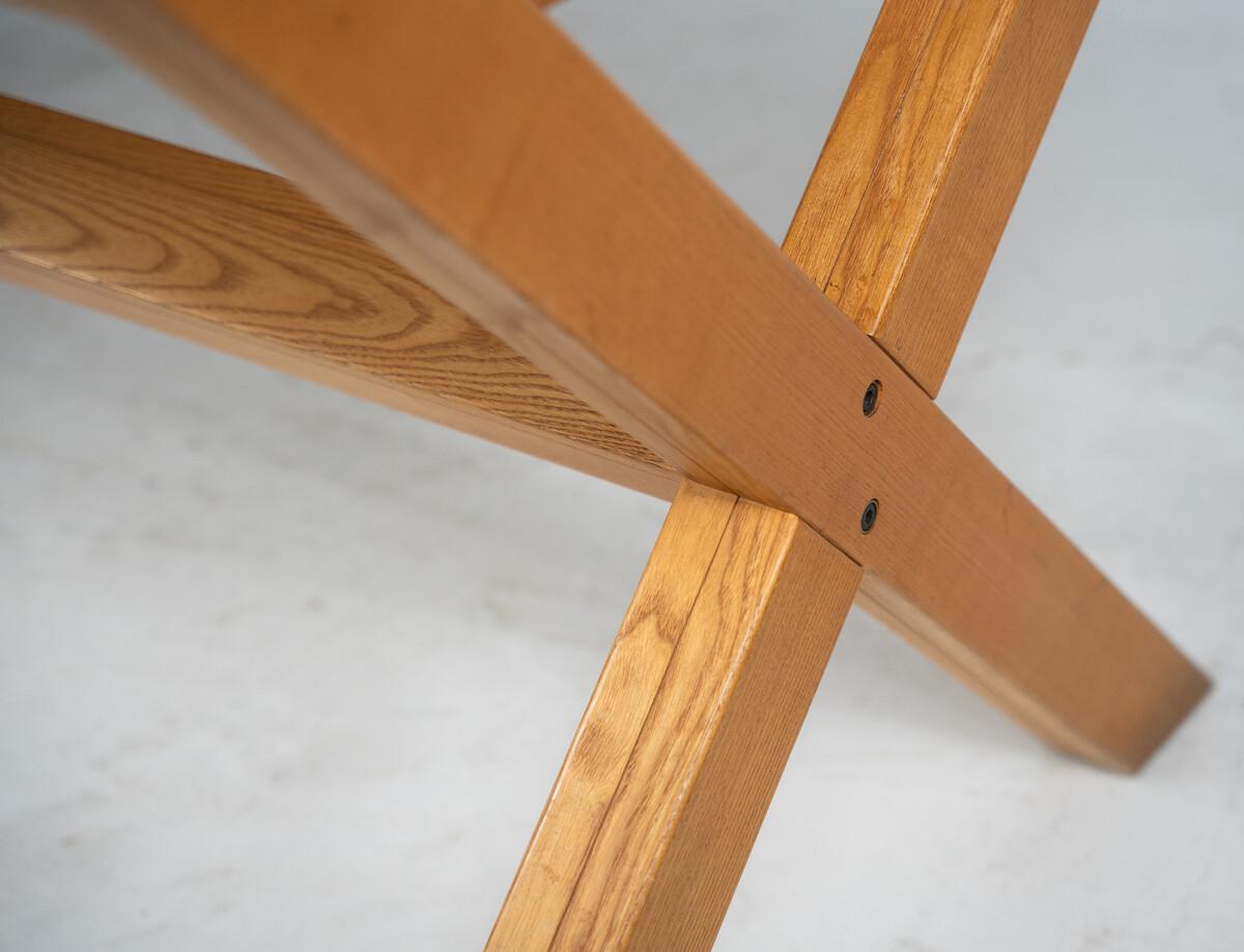 Mid-Century Modern Table de salle à manger en bois du milieu du siècle Werther Toffoloni et Piero Palange pour Germa en vente