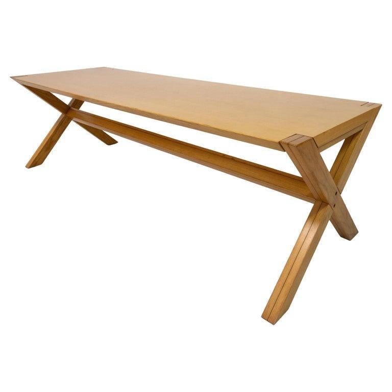 Italian Mid-Century Wooden Dining Table Werther Toffoloni and Piero Palange for Germa For Sale