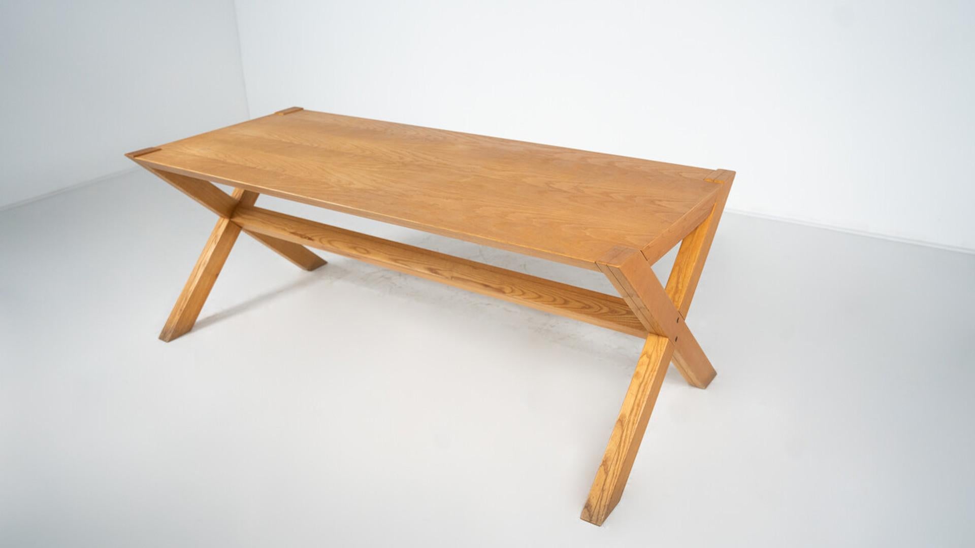 italien Table de salle à manger en bois du milieu du siècle Werther Toffoloni et Piero Palange pour Germa en vente
